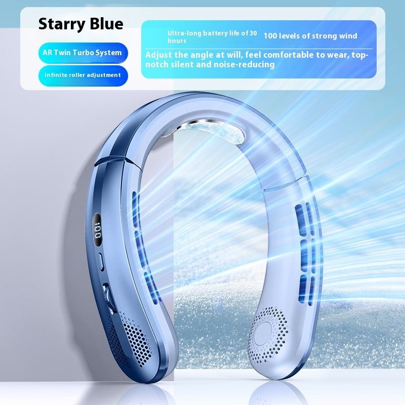 Ventilador de Cuello Recargable sin Aspas Portátil