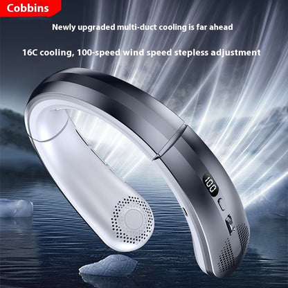 Ventilador de Cuello Recargable sin Aspas Portátil
